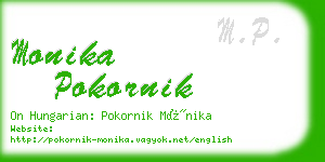 monika pokornik business card